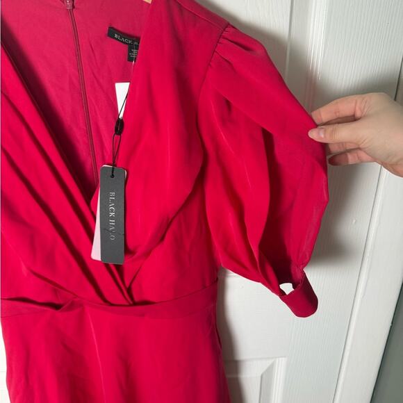 Black Halo Nuana Dress in Hibiscus 4 NEW - Picture 3 of 8